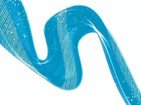 風のリボン-アクアブルー02 風,リボン,ブルー,濃色,信頼感,ライン,抽象,背景,光,流れのイラスト素材