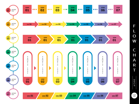 插图, 流程图, 资料图, 明亮的色调, 