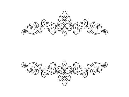 手描きのゴシックフレーム 