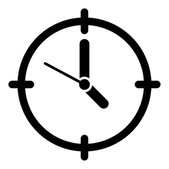 Simple clock icon black, , JPG, PNG and AI