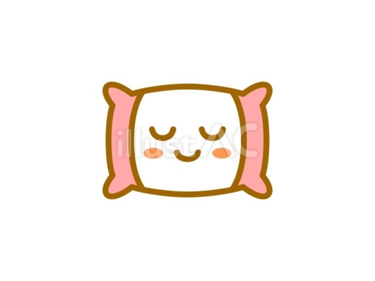 安眠まくら　レッド 睡眠,枕,安眠のイラスト素材