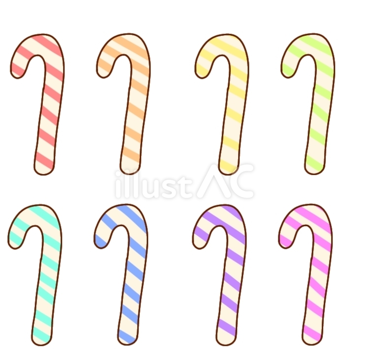 Free Vectors | Candy Cane Set 2