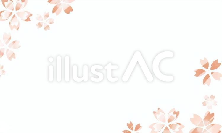 サクラ 桜,フレーム,飾り枠のイラスト素材