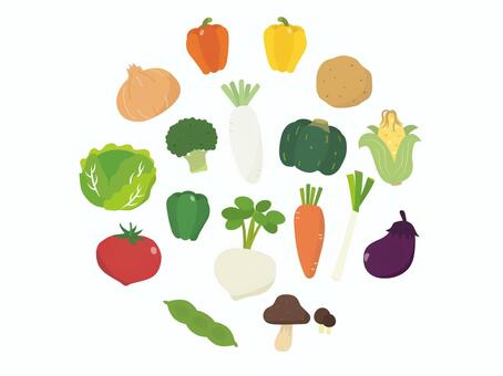 Hand drawn vegetable set 3, овощи, салат, сбор материалов, JPG, PNG and AI