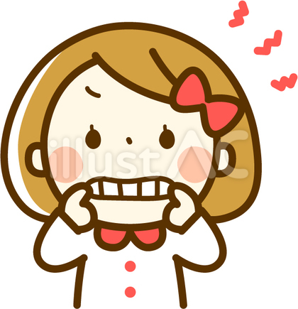 イー!ポーズの女の子