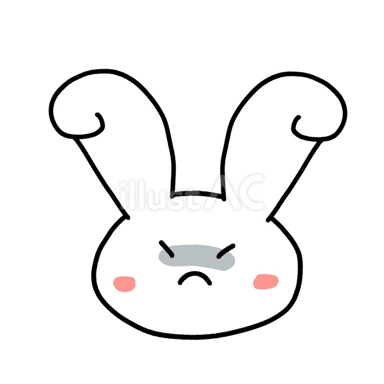 怒るうさぎ うさぎ,動物,ペットのイラスト素材