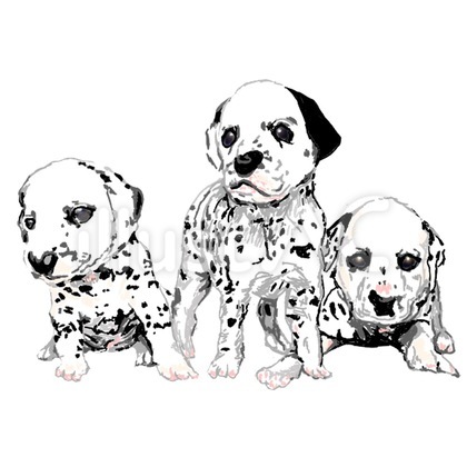 ダルメシアン イラスト