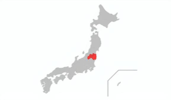 日本_福島県 福島県,日本,地図,都道府県,立体,強調,県,全国,日本列島,国土のイラスト素材