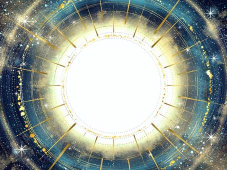 神環の輪廻　-魂の祈り-【6】 スピリチュアル,後光,円,神聖,高次元,輪廻,神秘的,抽象的,背景素材,幻想的のイラスト素材