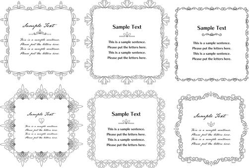 Illustration, frame, decorative frame, decorative ruling, 