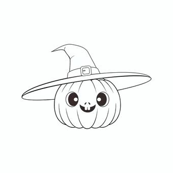 ハロウィンカボチャ ハロウィン,カボチャ,塗り絵,秋,祭りのイラスト素材