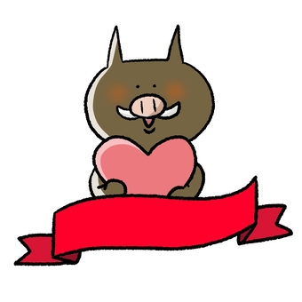 Illustration, heart, tiny, animal, 