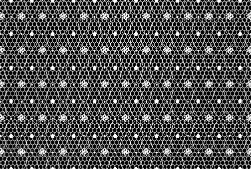 花とダイヤ柄のレース生地パターン背景壁紙 レース,花,シームレス,パターン,模様,柄,花柄,刺繍,白,黒のイラスト素材