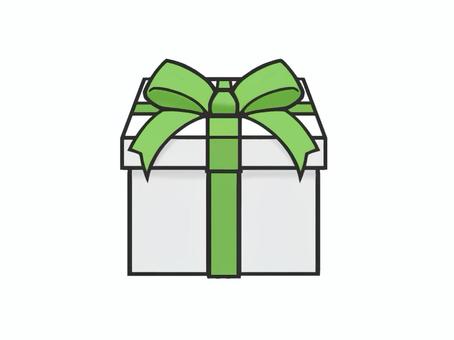 リボンのついたプレゼントボックス プレゼント,リボン,プレゼントボックス,記念日,誕生日,バースデープレゼント,贈り物,可愛い,立方体,お洒落のイラスト素材