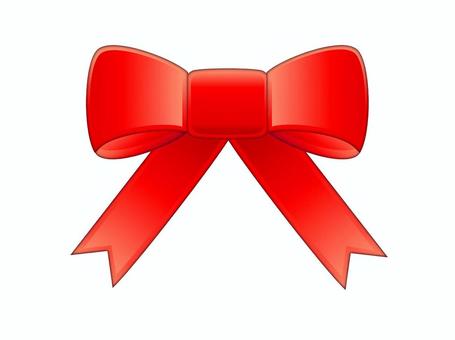リボン15　赤いリボン りぼん,かわいい,赤,アイコン,飾り,リボン,装飾,クリスマス,お誕生日,バースデイのイラスト素材