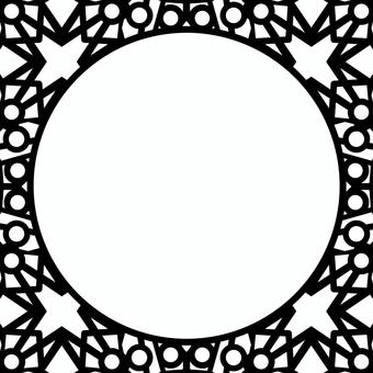 シームレスなモザイクで円の枠　ｎ