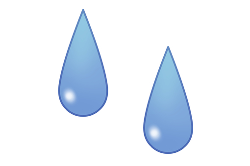 シンプルな水滴 シンプルな水滴 水滴,雫,雨粒のイラスト素材