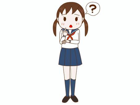 Female student, girl, student, uniform, JPG and PNG