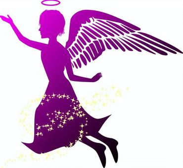 Illustration, angel, feather, jump, 