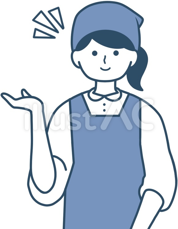 案内 オススメする エプロン姿の女性イラスト No 無料イラストなら イラストac 案内 オススメする エプロン姿の女性イラスト No 無料イラストなら イラストac
