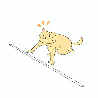 クラウチングスタートするねこ クラウチングスタート,スタート,よーい,スポーツ,ねこ,動物,キャラ,ポップ,かわいい,競技のイラスト素材