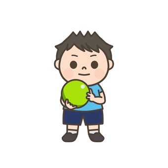 ボーリングの投げ方をイメージする男の子4 ボーリング,ボウリング,ボーリング場,遊び,大会,ストライク,ボール,球,ゲーム,趣味のイラスト素材
