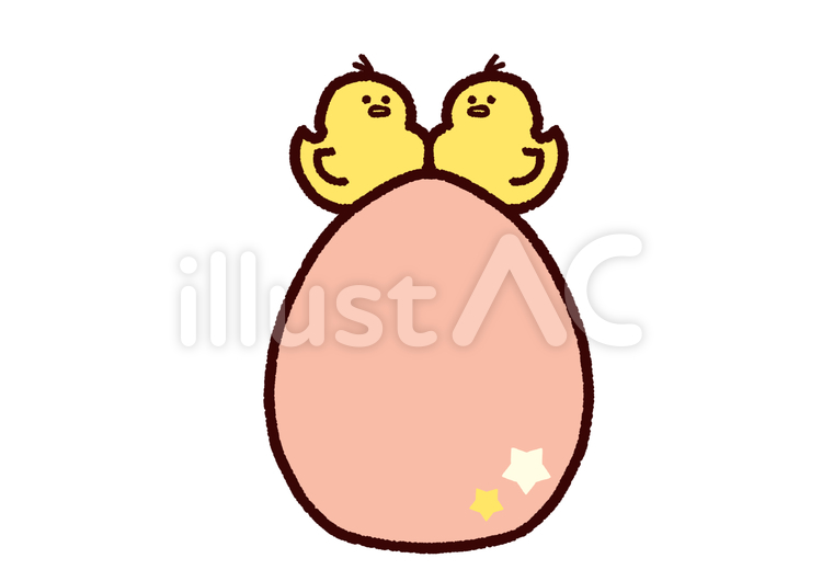 イースターエッグとヒヨコ イースター,ヒヨコ,卵のイラスト素材