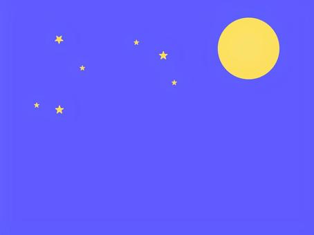 Simple full moon and starry sky background, full moon, moonlight, starry sky, JPG