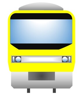 電車103 電車,正面,列車,通勤,前,通学,公共交通機関,トレイン,鉄道,交通のイラスト素材