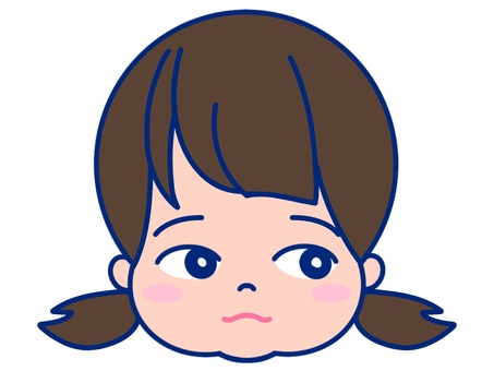 女の子 女の子 女の子,子供,顔のイラスト素材
