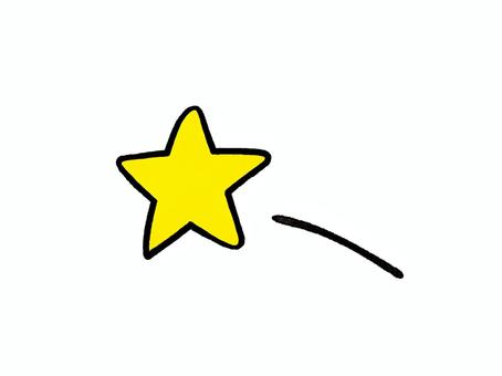 キザなウインクのエフェクト　ファンサ 星,キラン,キラリ,キラキラ,あしらい,アイコン,シンプル,手書き,かわいい,おしゃれのイラスト素材