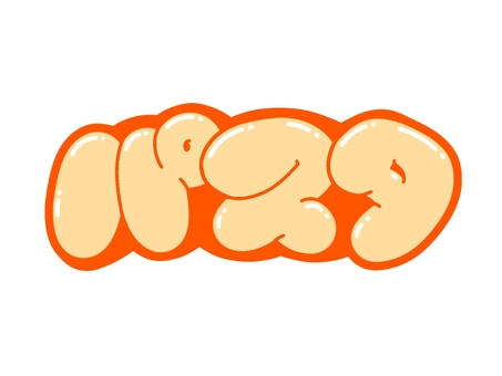 パスタ 文字,言葉,フォント,手書き風,販促,pop,見出し,丸文字,太字,パスタのイラスト素材