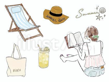 女性 夏 セット 麦わら帽子 レモン
