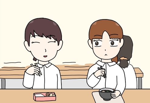 Illustration, workplace, a dining room, meal, 