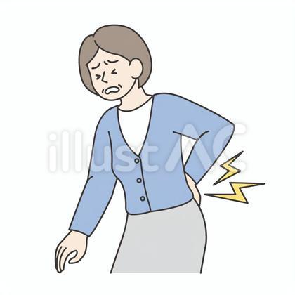 腰痛ミドル女性