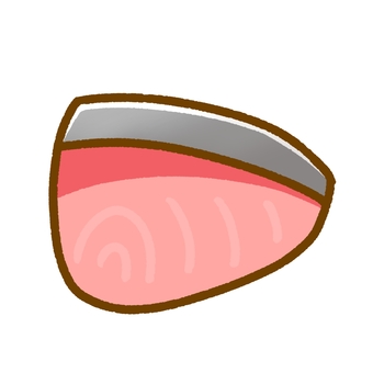 ブリの切り身 ブリ,切り身,魚,食べ物,食材,シンプル,かわいい,アイコン,ワンポイント,挿絵のイラスト素材