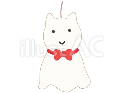 猫のてるてる坊主