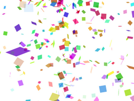 Illustration, confetti, dance, scattering, 