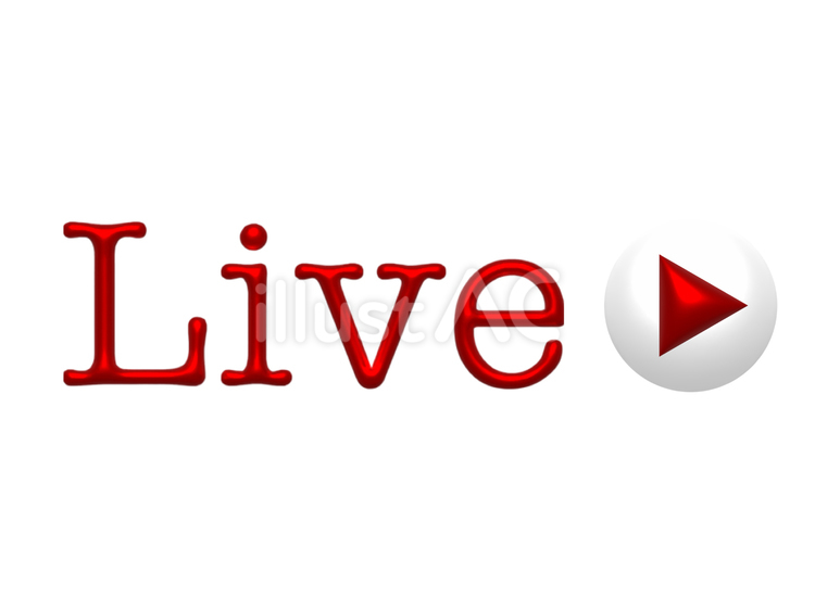 配信のLIVEの表記（大＋小文字） live,配信,生放送のイラスト素材