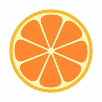 みかん_断面 みかん,断面,果物,冬の果物,冬,アイコン,シンプル,背景透過,透過,イラストのイラスト素材