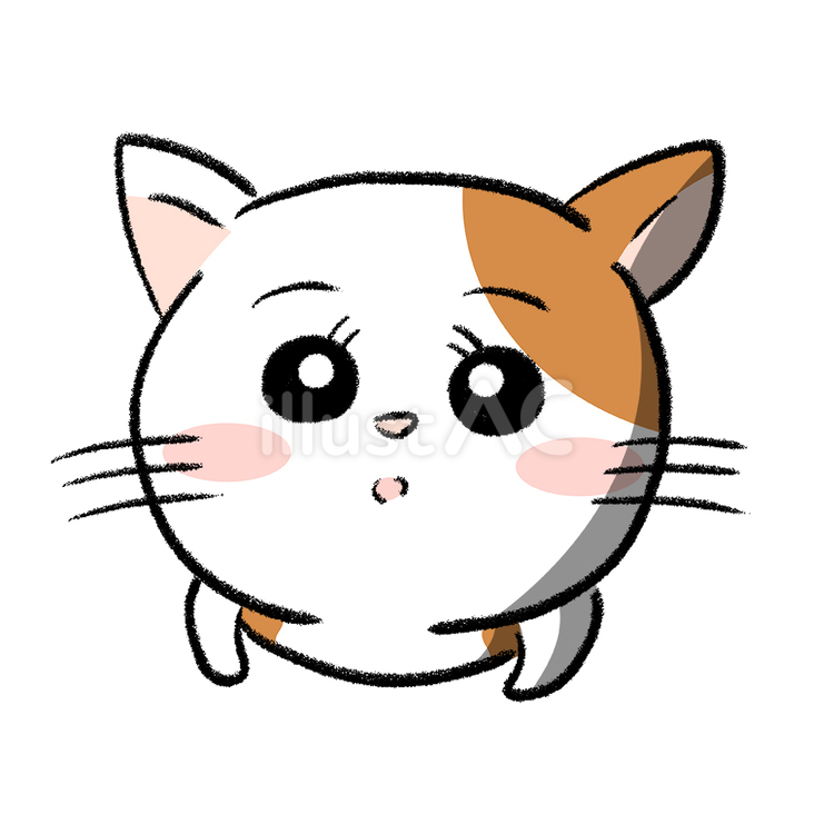 ひょっこり顔を出すネコちゃん 猫,顔,出すのイラスト素材