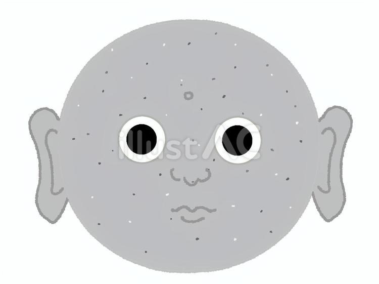 お地蔵さん お地蔵さん,耳,目のイラスト素材