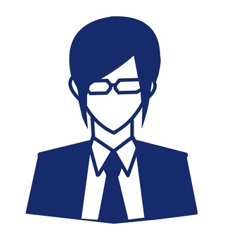 ピクトグラム女性紺 女性,アイコン,ピクトグラム,紺,眼鏡のイラスト素材