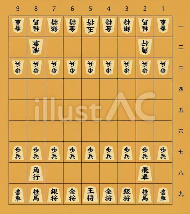 将棋2c 将棋,将棋盤,ゲームのイラスト素材