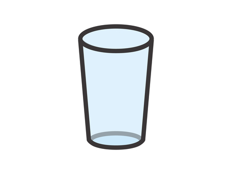 シンプルなコップ(ガラス)01