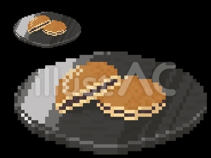 どら焼き ドット絵