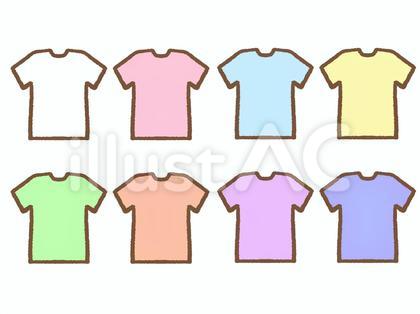 シンプルなTシャツセット パステル