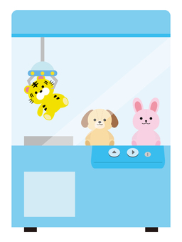 クレーンゲーム クレーンゲーム,アーケードゲーム,ゲームセンター,クレーン,掴む,キャッチ,ゲーム,アーム,景品,ぬいぐるみのイラスト素材