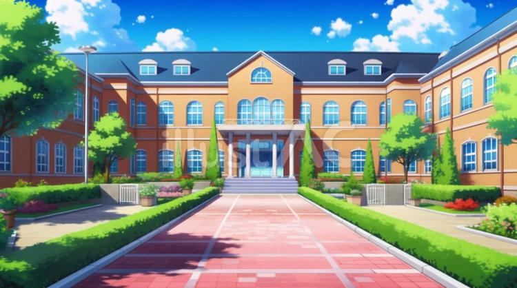 大学の校舎 大学,校舎,キャンパスのイラスト素材