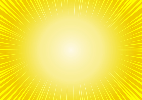 金色の集中線 集中線,金色,注目,強調,漫画,シンプル,背景,イラスト,素材,コピースペースのイラスト素材